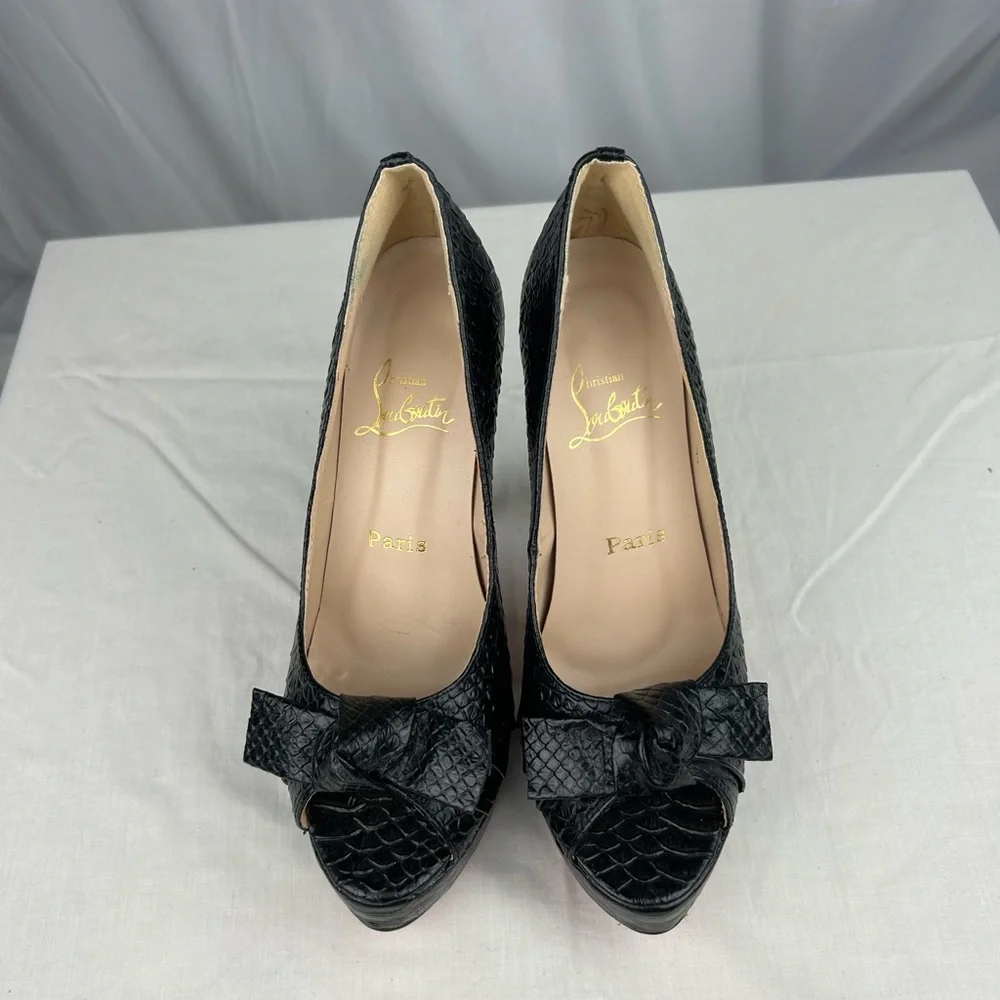 Christian Louboutin Black Stiletto Heels - Picture 2 of 5